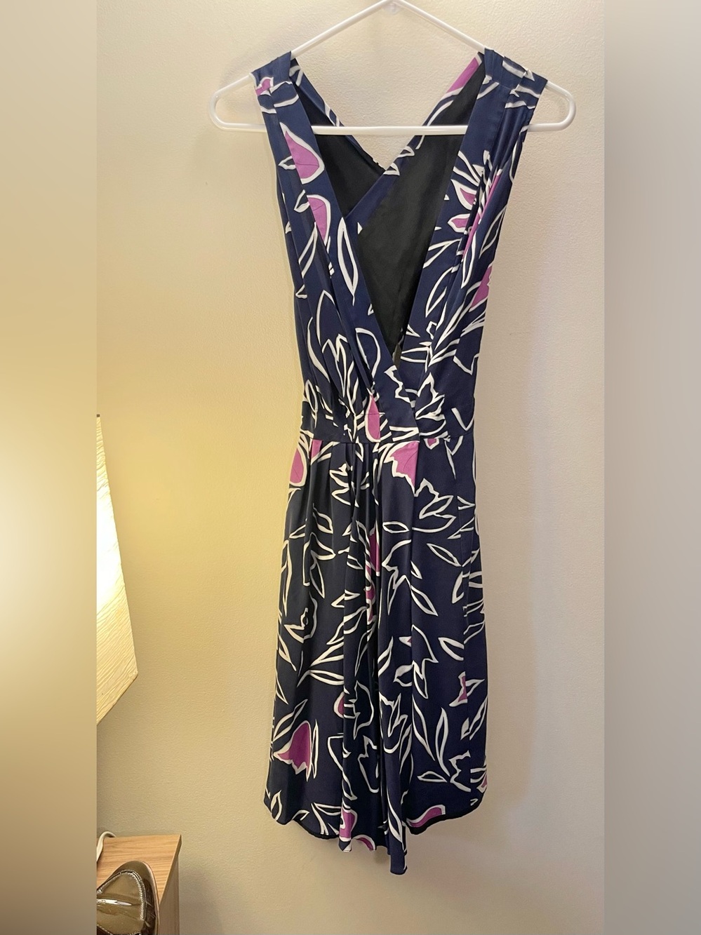 Nina Ricci Silk Wrap Dress Size 2 in Blue